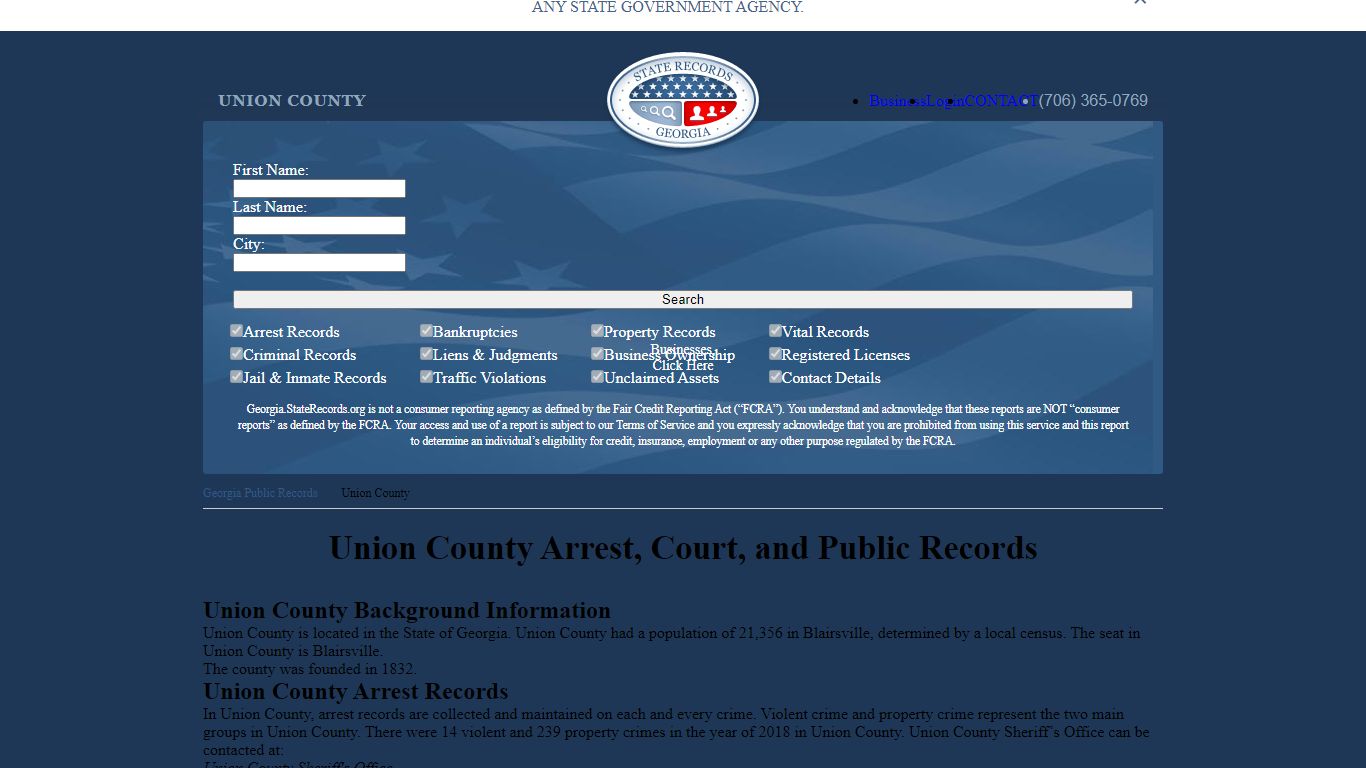 Union County Arrest, Court, and Public Records